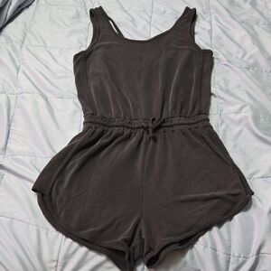 Athleta Charcoal Sleeveless Jumpsuit